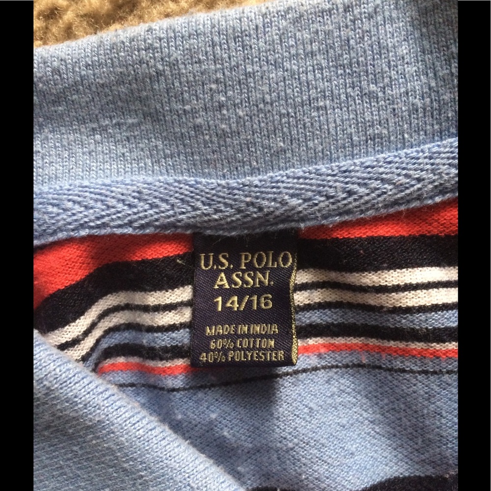 U.S. POLO ASSN  striped polo shirt
